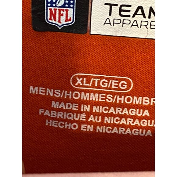 Cincinnati Bengals Football T-Shirt XL Orange NFL Team Apparel Cotton Unisex - Picture 7 of 13